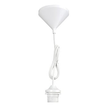 Pendant lamps, Cord set, white, White