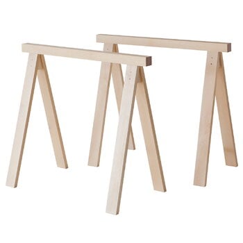 Dining tables, Arkitecture Trestle legs 2 pcs, birch, Natural