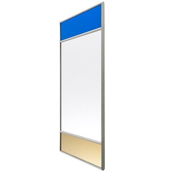 Wall mirrors, Vitrail mirror, 70 x 50 cm, light grey , Gray