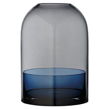 Tealight holders, Tota lantern, black - blue, Blue