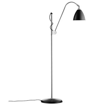 Floor lamps, Bestlite BL3 floor lamp, S, chrome - matt black, Silver