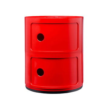 Storage units, Componibili storage unit, 2 modules, red, Red