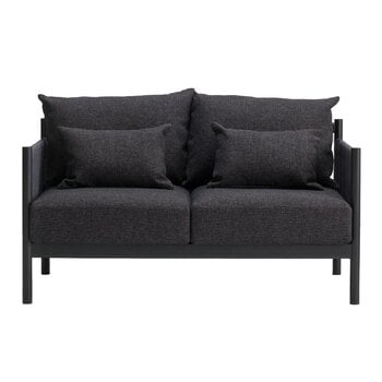 Sofas, Braid sofa, 2-seater, black, Black