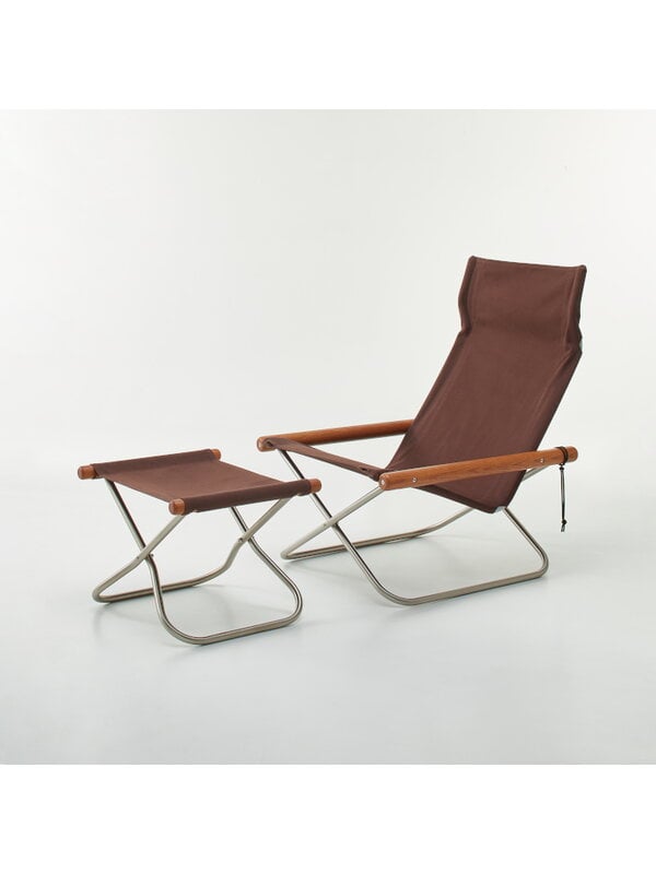 Armchairs & lounge chairs, Nychair X lounge chair, Limited Edition, brown oak - mauve brown, Brown