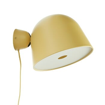 Wall lamps, Kuppi wall lamp, mustard yellow, Yellow