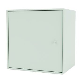 Shelving units, Montana Mini module with door, 161 Mist, Green