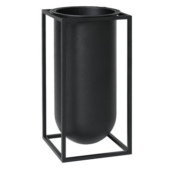 Vases, Kubus Lolo vase, black, Black