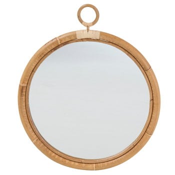 Wall mirrors, Ella mirror, large, natural rattan, Natural