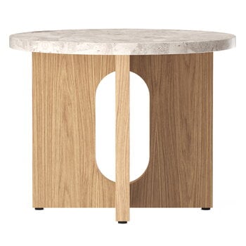 Side & end tables, Androgyne side table, 50 cm, oak - Kunis Breccia, Beige