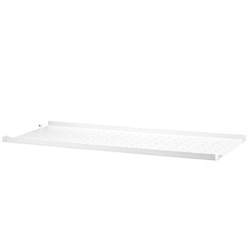 Shelving units, String metal shelf, 78 x 30 cm, low, white, White