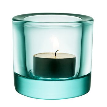 Tealight holders, Kivi tealight candleholder, water green, Turquoise