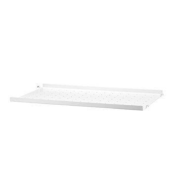 Shelving units, String metal shelf, 58 x 30 cm, low, white, White