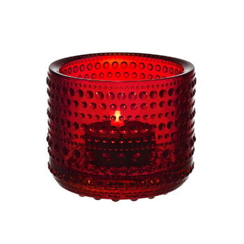 Tealight holders, Kastehelmi tealight candleholder 64 mm, cranberry, Red