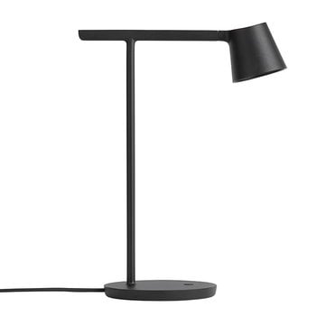 Lighting, Tip table lamp, black, Black