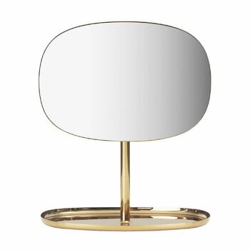 Table mirrors, Flip mirror, brass, Gold