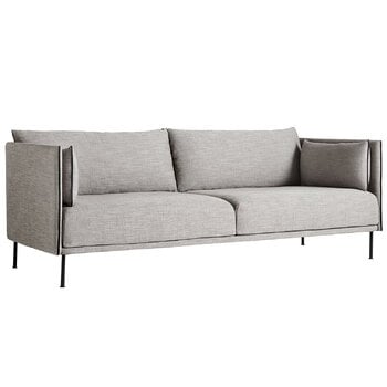 Sofas, Silhouette sofa 3-seater, Ruskin 33/Sense black - black steel, Beige