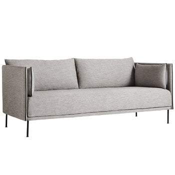 Sofas, Silhouette sofa 2-seater, Ruskin 33/Sense black - black steel, Beige