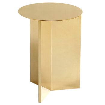 Coffee tables, Slit table, 35 cm, high, brass, Gold