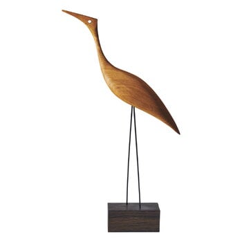 Figurines, Beak Bird, Tall Heron, oak, Natural