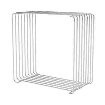 Shelving units, Panton Wire Single module, depth 18,8 cm, 43 Chrome, Silver