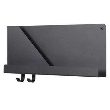 Wall shelves, Folded shelf, black, small, Black