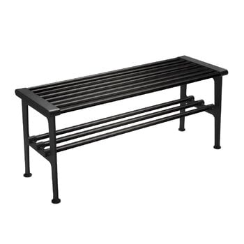 Benches, Nostalgi bench, 100 cm, black stained oak - black, Black