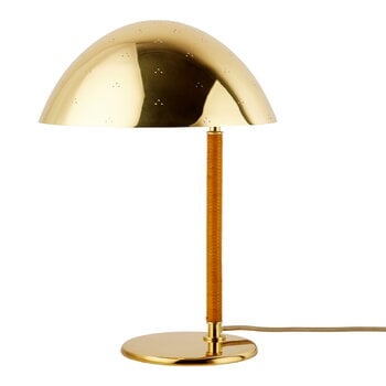 Holiday gifts, Tynell 9209 table lamp, brass - rattan, Gold