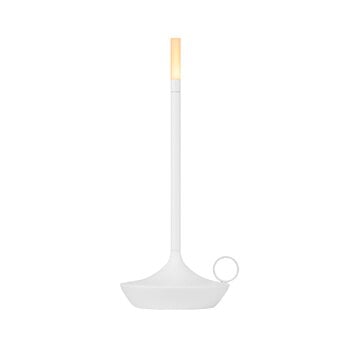 Portable lamps, Wick portable table lamp, white, White