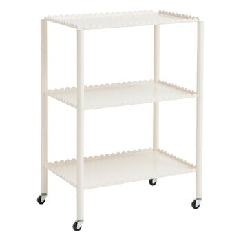 Kitchen carts & trolleys, Arcs trolley, high, eggshell, White