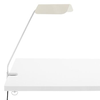 Table lamps, Apex desk clip lamp, oyster white, White