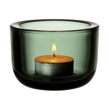 Tealight holders, Valkea tealight candleholder, 60 mm, pine green, Green