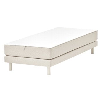 Bed frames, Aina bed, 120 x 200 cm, ivory melange, Beige