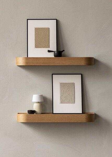 Wall shelves, Epoch shelf 79, oak - fog, Natural