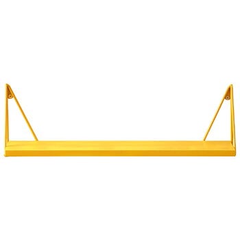 Wall shelves, Pythagoras XS shelf with brackets, maize yellow, Yellow