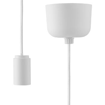 Pendant lamps, Puff cord set, 2,5 m, white, White