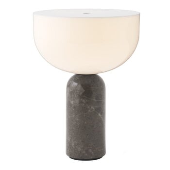 Portable lamps, Kizu portable table lamp, grey marble, Gray