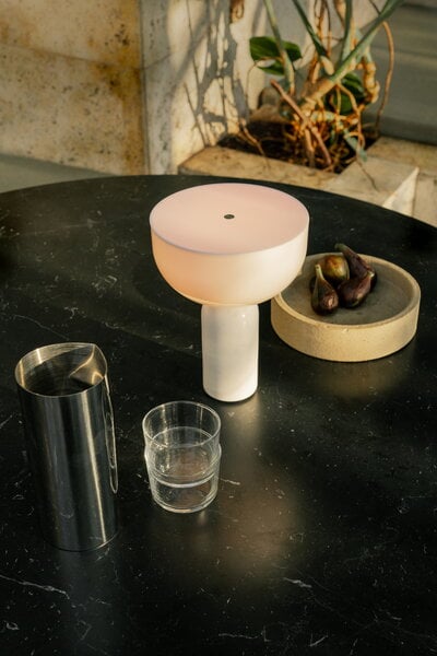 Portable lamps, Kizu portable table lamp, white marble, White