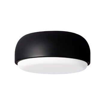 Flush ceiling lights, Over Me wall/ceiling lamp, 30 cm, black matt, Black