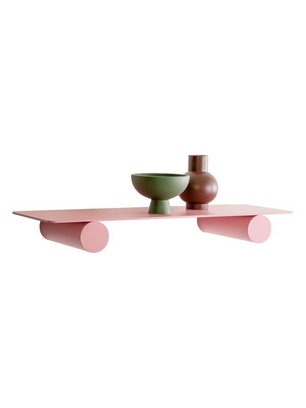 Wall shelves, Pipeline Duo wall shelf, pink, Pink