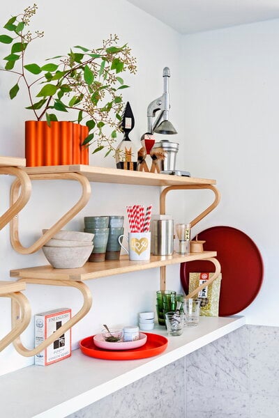 Wall shelves, Aalto wall shelf 112B, Natural