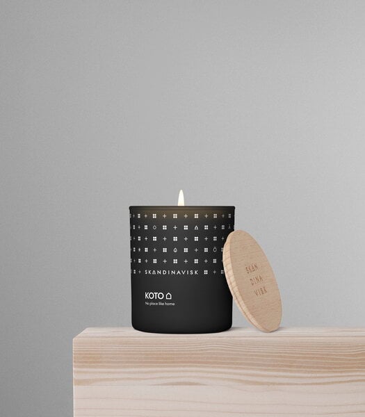 Scented candles, Scented candle with lid, KOTO, large, Black