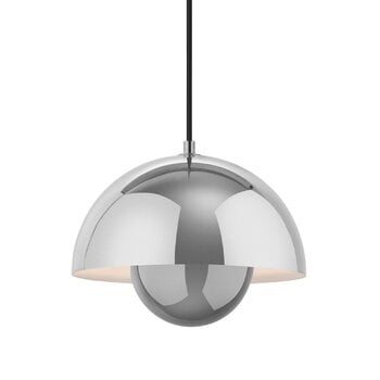 Pendant lamps, Flowerpot VP1 pendant, chrome plated, Silver