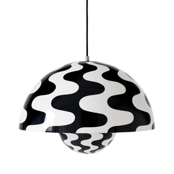 Pendant lamps, Flowerpot VP2 pendant, black - white, White